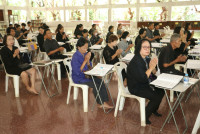 ผู้บริหาร คณาจารย์ และบุคลากร คณะศึกษาศาสตร์ มช. ร่วมงานบำเพ็ญกุศลสวดอภิธรรม และฌาปนกิจศพ คุณแม่รัตนา อินต๊ะปั๋น 
