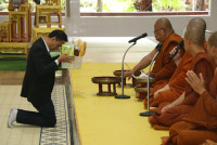 ผู้บริหาร คณาจารย์ และบุคลากร คณะศึกษาศาสตร์ มช. ร่วมงานบำเพ็ญกุศลสวดอภิธรรม และฌาปนกิจศพ คุณแม่รัตนา อินต๊ะปั๋น 