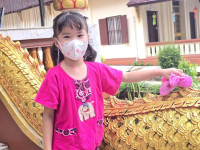 ละอ่อนสาธิตฮ่วมใจ๋บำเพ็ญประโยชน์ ณ วัดฝายหิน ปีการศึกษา 2568