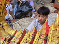 ละอ่อนสาธิตฮ่วมใจ๋บำเพ็ญประโยชน์ ณ วัดฝายหิน ปีการศึกษา 2568