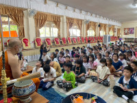 ละอ่อนสาธิตฮ่วมใจ๋บำเพ็ญประโยชน์ ณ วัดฝายหิน ปีการศึกษา 2568