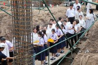 พิธียกเสาเอก เสาโท อาคารนวัตกรรม