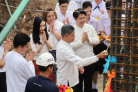 พิธียกเสาเอก เสาโท อาคารนวัตกรรม