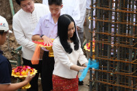 พิธียกเสาเอก เสาโท อาคารนวัตกรรม