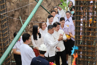 พิธียกเสาเอก เสาโท อาคารนวัตกรรม