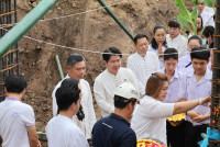 พิธียกเสาเอก เสาโท อาคารนวัตกรรม