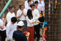 พิธียกเสาเอก เสาโท อาคารนวัตกรรม