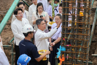 พิธียกเสาเอก เสาโท อาคารนวัตกรรม