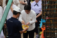 พิธียกเสาเอก เสาโท อาคารนวัตกรรม