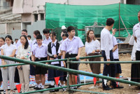พิธียกเสาเอก เสาโท อาคารนวัตกรรม