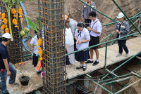 พิธียกเสาเอก เสาโท อาคารนวัตกรรม
