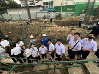 พิธียกเสาเอก เสาโท อาคารนวัตกรรม