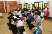 คณะศึกษาศาสตร์ มช. ถวายเทียนจำนำพรรษา เนื่องในเทศกาลเข้าพรรษาประจำปี 2568 ณ วัดป่าจำปาราว (ร้าง)