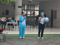 กิจกรรมหน้าเสาธง หัวข้อ Smart Go Green