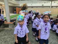 กิจกรรมหน้าเสาธง หัวข้อ Smart Go Green