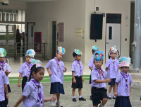 กิจกรรมหน้าเสาธง หัวข้อ Smart Go Green