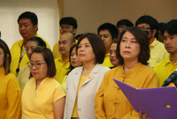 คณะศึกษาศาสตร์ มช. จัดพิธีถวายพระพรชัยมงคลเนื่องในวันเฉลิมพระชนมพรรษา พระบาทสมเด็จพระเจ้าอยู่หัวฯ 73 พรรษา และ พิธีถวายสัตย์ปฏิญาณเพื่อเป็นข้าราชการที่ดีและพลังของแผ่นดิน