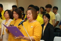 คณะศึกษาศาสตร์ มช. จัดพิธีถวายพระพรชัยมงคลเนื่องในวันเฉลิมพระชนมพรรษา พระบาทสมเด็จพระเจ้าอยู่หัวฯ 73 พรรษา และ พิธีถวายสัตย์ปฏิญาณเพื่อเป็นข้าราชการที่ดีและพลังของแผ่นดิน