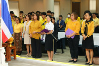 คณะศึกษาศาสตร์ มช. จัดพิธีถวายพระพรชัยมงคลเนื่องในวันเฉลิมพระชนมพรรษา พระบาทสมเด็จพระเจ้าอยู่หัวฯ 73 พรรษา และ พิธีถวายสัตย์ปฏิญาณเพื่อเป็นข้าราชการที่ดีและพลังของแผ่นดิน