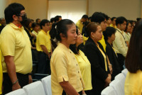 คณะศึกษาศาสตร์ มช. จัดพิธีถวายพระพรชัยมงคลเนื่องในวันเฉลิมพระชนมพรรษา พระบาทสมเด็จพระเจ้าอยู่หัวฯ 73 พรรษา และ พิธีถวายสัตย์ปฏิญาณเพื่อเป็นข้าราชการที่ดีและพลังของแผ่นดิน