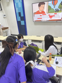 ร่วมทำกิจกรรม นักเรียนญี่ปุ่น
