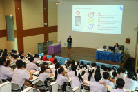 คณะศึกษาศาสตร์ มช. ให้การต้อนรับครูและนักเรียนโรงเรียนแม่ใจวิทยาคมศึกษาดูงาน