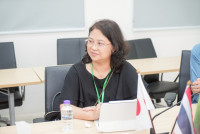 อาจารย์ซาโต้ มากิ (Sato Maki) และเหล่านักศึกษา จาก Tohoku Gakuin University ประเทศญี่ปุ่น ในโอกาสเข้ามาหารือ และเดินชมอาคารเรียนสำหรับกิจกรรม International Internship Program 2025