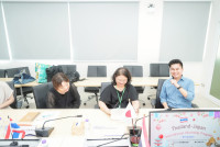 อาจารย์ซาโต้ มากิ (Sato Maki) และเหล่านักศึกษา จาก Tohoku Gakuin University ประเทศญี่ปุ่น ในโอกาสเข้ามาหารือ และเดินชมอาคารเรียนสำหรับกิจกรรม International Internship Program 2025