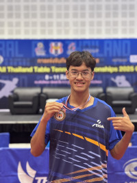 ศึกษาศาสตร์ มช. สุดปลื้ม! นักศึกษาพลศึกษา คว้าที่ 3 เทเบิลเทนนิสระดับประเทศ