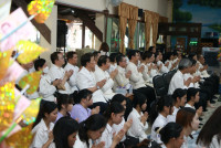 ผู้บริหาร นักศึกษา เจ้าหน้าที่คณะศึกษาศาสตร์ ครูและนักเรียน รร.สาธิตฯ มช. ร่วมพิธีทอดถวายผ้ากฐินมหาวิทยาลัยเชียงใหม่ ประจำปี 2568