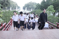 พิธีทำบุญตักบาตรเพื่อถวายเป็นพระราชกุศล สมเด็จพระนางเจ้าสิริกิติ์ 