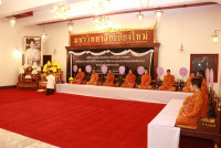 คณะศึกษาศาสตร์ มช. ร่วมพิธีทำบุญตักบาตรพระสงฆ์ ในวาระสัตตมวาร (7 วัน) อุทิศถวายพระราชกุศลแด่สมเด็จพระนางเจ้าสิริกิติ์ พระบรมราชินีนาถ พระบรมราชชนนีพันปีหลวง ณ ศาลาธรรม