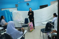 รองคณบดีศึกษาศาสตร์ มช. ตรวจเยี่ยมสนามสอบสัมภาษณ์ TCAS 1 พร้อมส่งกำลังใจผู้สมัครและทีมงาน