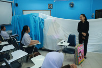 รองคณบดีศึกษาศาสตร์ มช. ตรวจเยี่ยมสนามสอบสัมภาษณ์ TCAS 1 พร้อมส่งกำลังใจผู้สมัครและทีมงาน