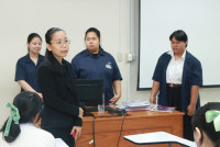 รองคณบดีศึกษาศาสตร์ มช. ตรวจเยี่ยมสนามสอบสัมภาษณ์ TCAS 1 พร้อมส่งกำลังใจผู้สมัครและทีมงาน