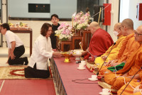 คณะศึกษาศาสตร์ มช. จัดพิธีทำบุญโรงอาหารและอาคารกิจกรรมนักศึกษา หลังปรับปรุงเสร็จสิ้น