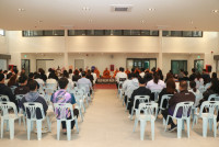 คณะศึกษาศาสตร์ มช. จัดพิธีทำบุญโรงอาหารและอาคารกิจกรรมนักศึกษา หลังปรับปรุงเสร็จสิ้น