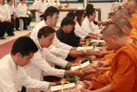 คณะศึกษาศาสตร์ มช. จัดพิธีทำบุญโรงอาหารและอาคารกิจกรรมนักศึกษา หลังปรับปรุงเสร็จสิ้น