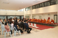 คณะศึกษาศาสตร์ มช. จัดพิธีทำบุญโรงอาหารและอาคารกิจกรรมนักศึกษา หลังปรับปรุงเสร็จสิ้น