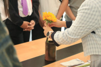 คณะศึกษาศาสตร์ มช. ชวนนักศึกษาฝึกใจให้อยู่กับปัจจุบัน ผ่านวิถีแห่งความงาม {Kohrinka} ศิลปะการจัดดอกไม้แบบญี่ปุ่น