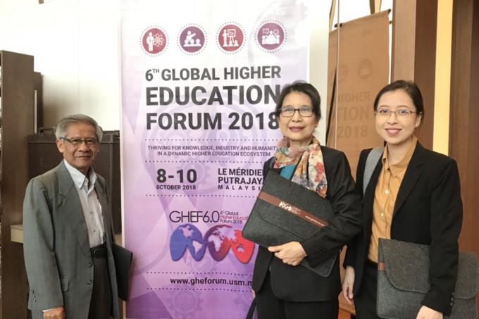 หัวหน้าภาควิชาอาชีวศึกษาฯ ร่วมนำเสนอผลงานวิจัยในการประชุมวิชาการนานาชาติ 6th Global Higher Education Forum 2018 (GHEF 6.0)