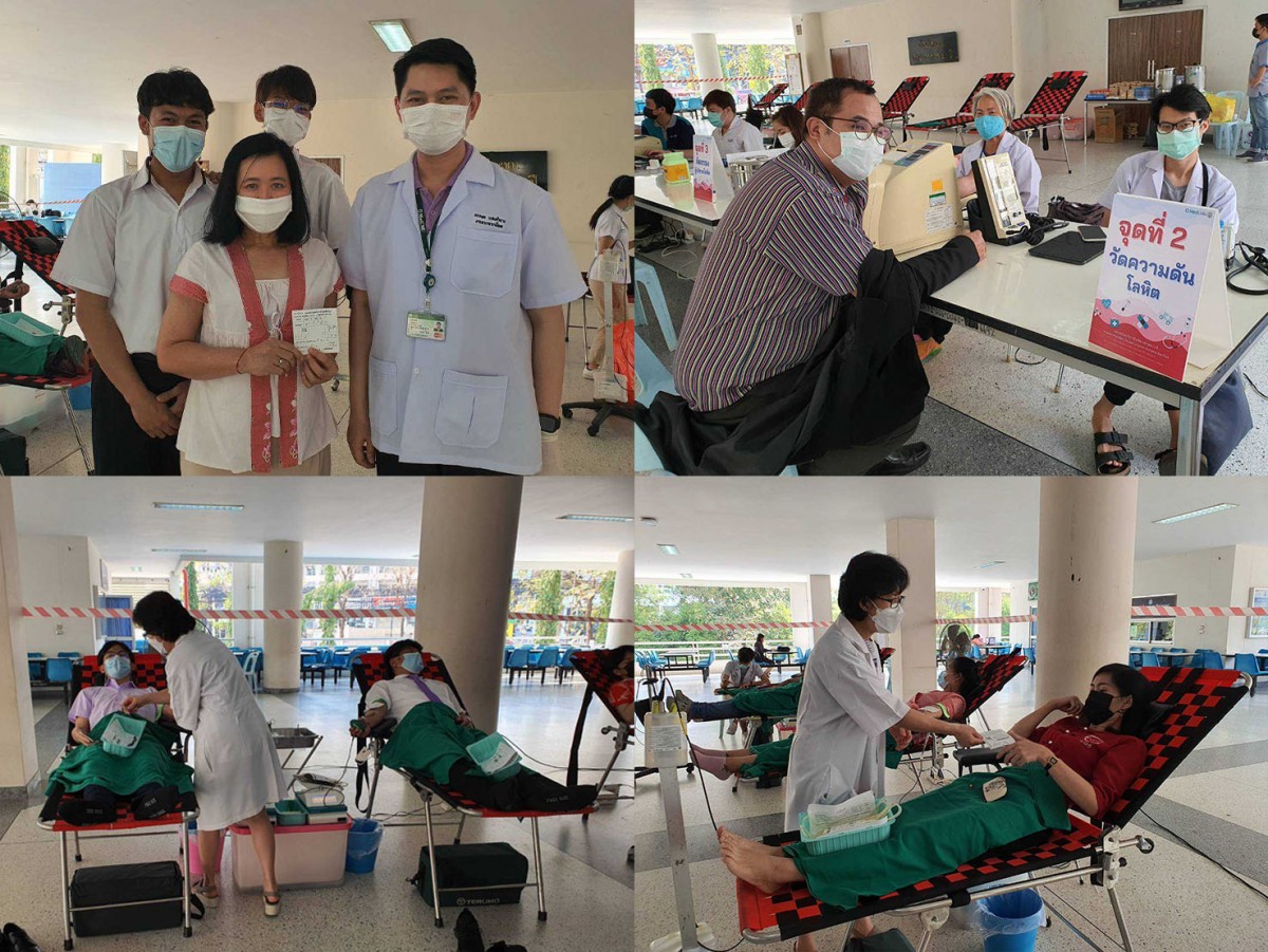  A blood drive was organized by CMU Faculty of Education student volunteers for the Chiang Mai community. The event, called “CMU Donate Blood to Mother” was sponsored by the Student Development Division of Chiang Mai University and Maharaj Nakorn Chiang Mai Hospital.