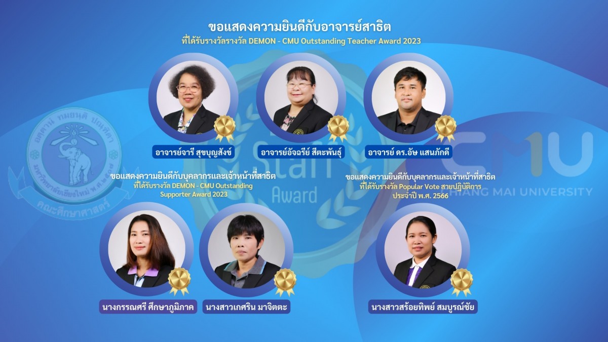 อาจารย์และบุคลากรโรงเรียนสาธิตมหาวิทยาลัยเชียงใหม่ได้รับรางวัล Teacher Award และ Staff Award ประจำปี พ.ศ. 2566