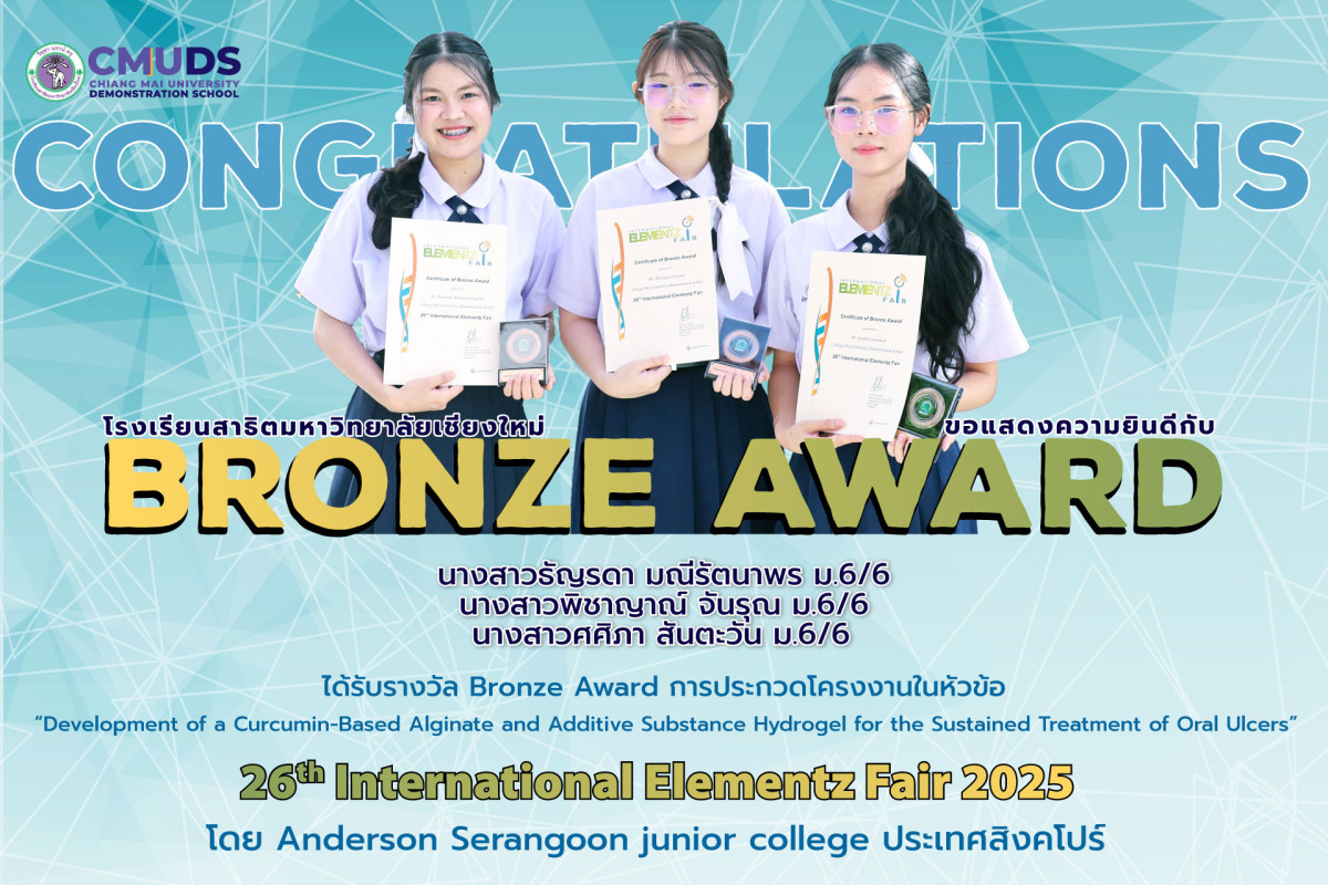 รางวัล Bronze Award รายการ 26th International Elementz Fair 2025