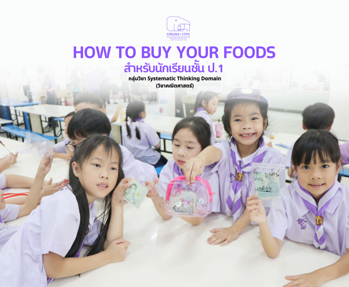โรงเรียนสาธิต มช. ระดับอนุบาลและประถมศึกษา จัดกิจกรรม “How to Buy Your Foods” สำหรับนักเรียนชั้น ป.1